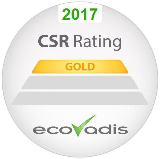 在EcoVadis全球供应商调查含金量最高评级
