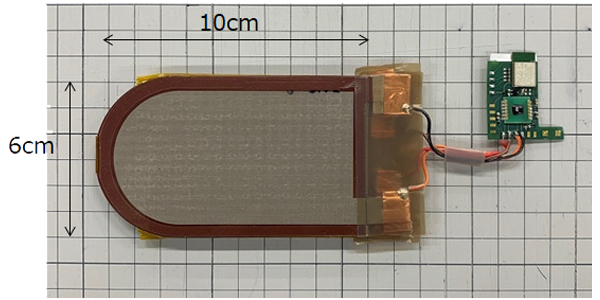 Energy-generating and Sensor unit ;about 0.5mm-thick, 4g-weight per sheet Power Supply Circuit+ MCU+ BLE Module