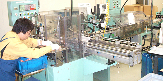 画像：自动包装机の导入